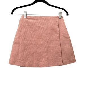 PIPPA THE LABEL Metz Corduroy‎ Wrap Skirt Pink NWT Small